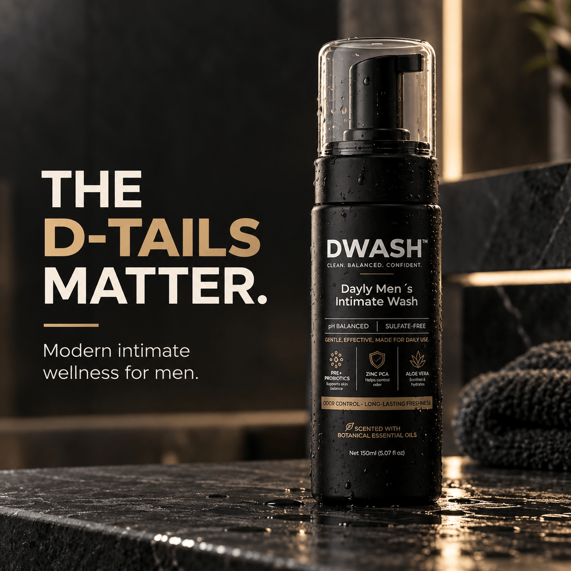 DWASH™ Daily Men's Intimate Wash - The Dwash