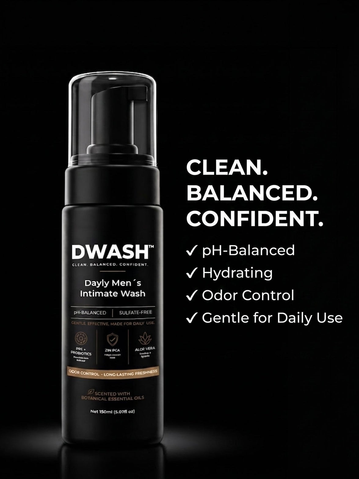 DWASH™ Men's Intimate Foaming Cleanser - The Dwash